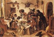 Jan Steen The World Upside Down painting